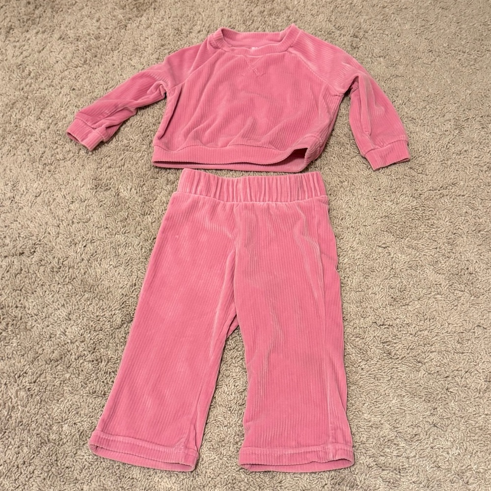 Cozy Pink baby Volour Set